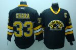 Jerseys Factory Cheap Bruins #33 Chara Embroidered Black Third N