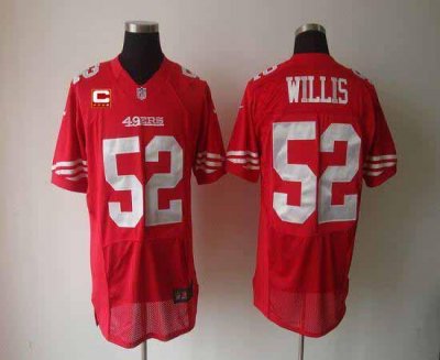 Jerseys Factory Cheap Nike 49ers #52 Patrick Willis Red Team Col