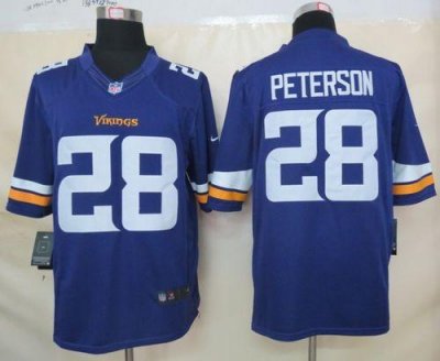Jerseys Factory Cheap Nike Vikings #28 Adrian Peterson Purple Te