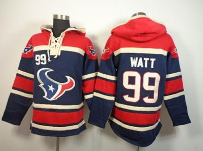 Jerseys Factory Cheap Nike Texans #99 J.J. Watt Blue Sawyer Hood