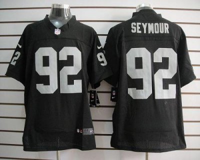 Jerseys Factory Cheap Nike Raiders #92 Richard Seymour Black Tea