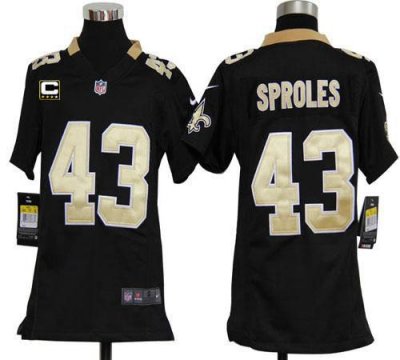 Jerseys Factory Cheap Nike Saints #43 Darren Sproles Black Team