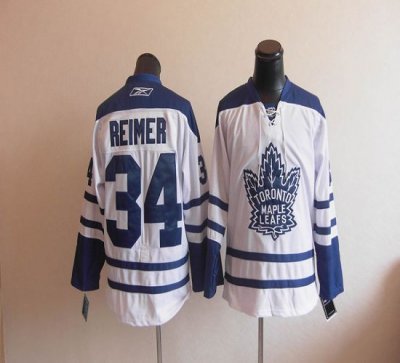 Jerseys Factory Cheap Maple Leafs #34 James Reimer White Third E
