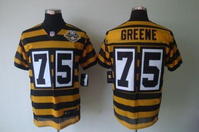 Jerseys Factory Cheap Nike Steelers #75 Joe Greene Yellow/Black
