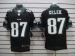 Jerseys Factory Cheap Nike Eagles #87 Brent Celek Black Alternat