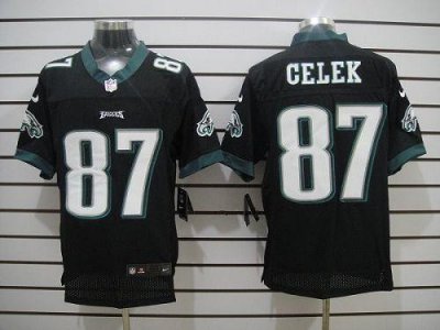 Jerseys Factory Cheap Nike Eagles #87 Brent Celek Black Alternat