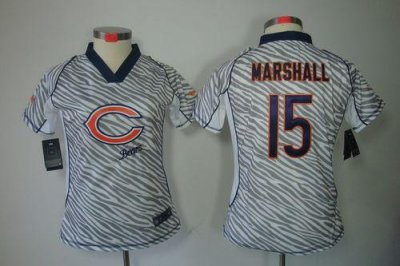 Jerseys Factory Cheap Nike Bears #15 Brandon Marshall Zebra Wome