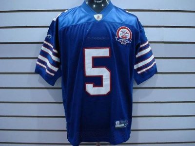 Jerseys Factory Cheap Bills #5 Trent Edwards Baby Blue AFL 50th
