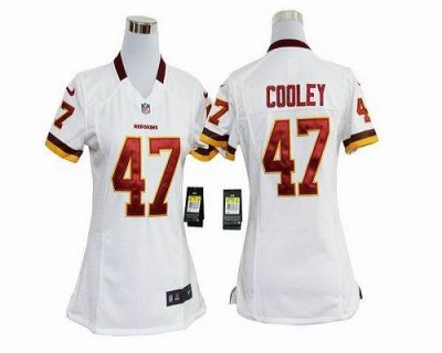 Jerseys Factory Cheap Nike Redskins #47 Chris Coole White Women'