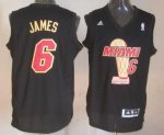 Jerseys Factory Cheap Heat #6 LeBron James Black 2013 NBA Finals