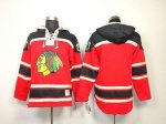 Jerseys Factory Cheap Blackhawks Blank Red Sawyer Hooded Sweatsh