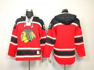 Jerseys Factory Cheap Blackhawks Blank Red Sawyer Hooded Sweatsh