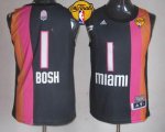 Jerseys Factory Cheap Heat #1 Chris Bosh Black ABA Hardwood Clas