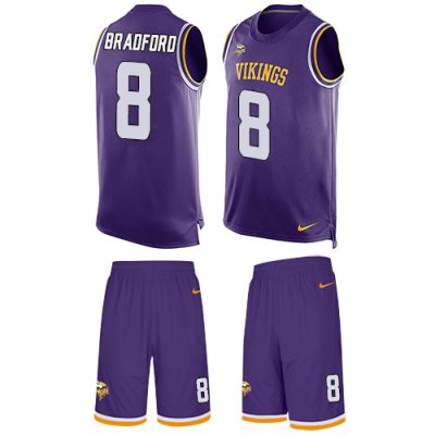 Jerseys Factory Cheap Nike Vikings #8 Sam Bradford Purple Team C