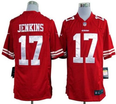 Jerseys Factory Cheap Nike 49ers #17 A.J. Jenkins Red Team Color