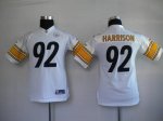 Jerseys Factory Cheap Steelers #92 James Harrison White Stitched