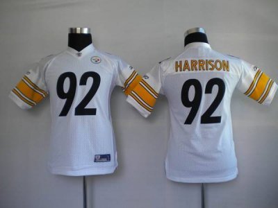 Jerseys Factory Cheap Steelers #92 James Harrison White Stitched