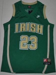 Jerseys Factory Cheap Fighting Irish #23 Lebron James Green Bask