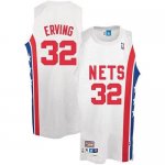 Jerseys Factory Cheap Nets #32 Julius Erving White ABA Retro Swi