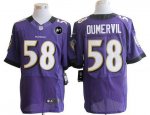 Jerseys Factory Cheap Nike Ravens #58 Elvis Dumervil Purple Team
