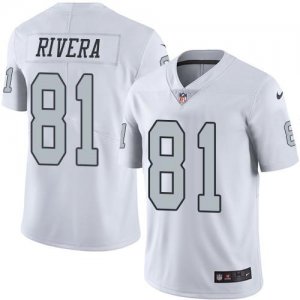 Jerseys Factory Cheap Nike Raiders #81 Mychal Rivera White Men's