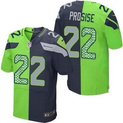 Jerseys Factory Cheap Nike Seahawks #22 C. J. Prosise Steel Blue