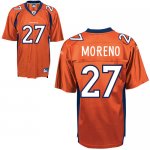 Jerseys Factory Cheap Broncos #27 Knowshon Moreno Orange Stitche