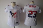 Jerseys Factory Cheap Texans #23 Arian Foster White 2011 Women's