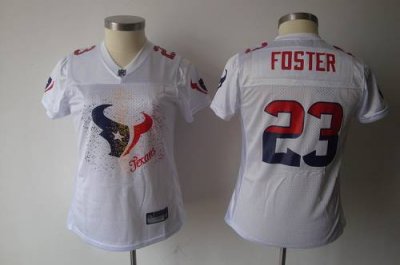 Jerseys Factory Cheap Texans #23 Arian Foster White 2011 Women's
