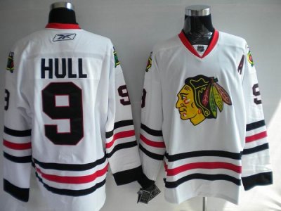 Jerseys Factory Cheap Blackhawks #9 Bobby Hull Embroidered White
