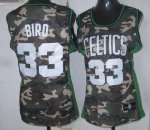 Jerseys Factory Cheap Celtics #33 Larry Bird Camo Women's Stealt