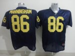 Jerseys Factory Cheap Wolverines #86 Mario Manningham Blue Embro