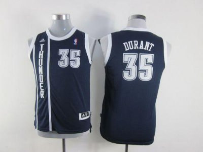 Jerseys Factory Cheap Thunder #35 Kevin Durant Navy Blue Alterna