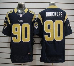 Jerseys Factory Cheap Nike Rams #90 Michael Brockers Navy Blue T