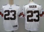Jerseys Factory Cheap Browns #23 Joe Haden White Stitched NFL Je