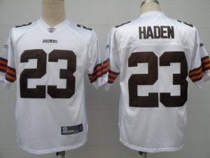 Jerseys Factory Cheap Browns #23 Joe Haden White Stitched NFL Je