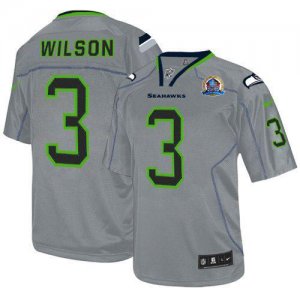 Jerseys Factory Cheap Nike Seahawks #3 Russell Wilson Lights Out