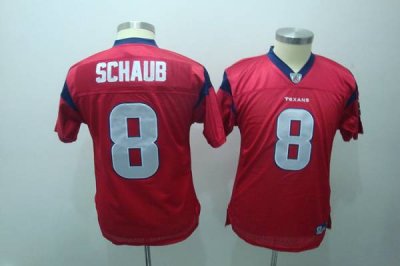 Jerseys Factory Cheap Texans #8 Matt Schaub Red Embroidered Yout