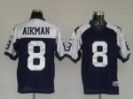 Jerseys Factory Cheap Cowboys #8 Troy Aikman Blue Thanksgiving S