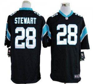 Jerseys Factory Cheap Nike Panthers #28 Jonathan Stewart Black T