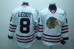 Jerseys Factory Cheap Blackhawks #8 Nick Leddy Embroidered White