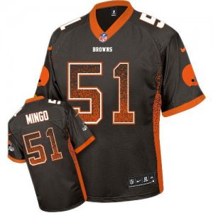 Jerseys Factory Cheap Nike Browns #51 Barkevious Mingo Brown Tea