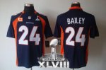 Jerseys Factory Cheap Nike Broncos #24 Champ Bailey Navy Blue Al