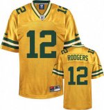 Jerseys Factory Cheap Nike Packers #12 Aaron Rodgers Yellow Stit