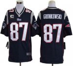 Jerseys Factory Cheap Nike Patriots #87 Rob Gronkowski Navy Blue