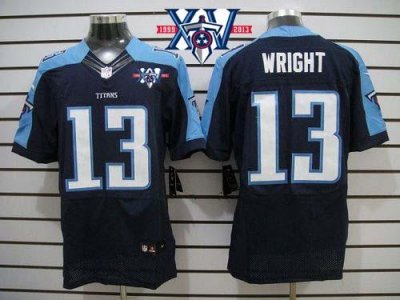 Jerseys Factory Cheap Nike Titans #13 Kendall Wright Navy Blue A