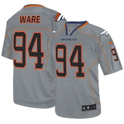 Jerseys Factory Cheap Nike Broncos #94 DeMarcus Ware Lights Out