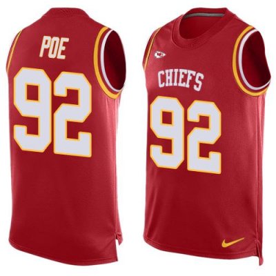 Jerseys Factory Cheap Nike Chiefs #92 Dontari Poe Red Team Color