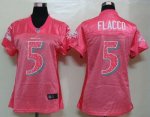 Jerseys Factory Cheap Nike Ravens #5 Joe Flacco Pink Sweetheart