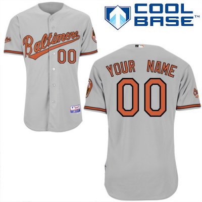 Jerseys Factory Cheap Orioles Personalized Authentic Grey Baseba